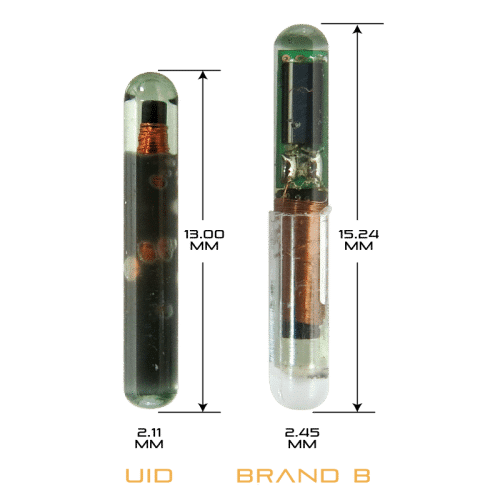 Temperature Microchips Core body temperatures and ID in one Microchip